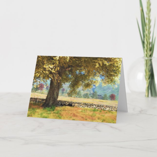 Phantasti: Unter der Buche Tree Card Karte (Vorderseite)