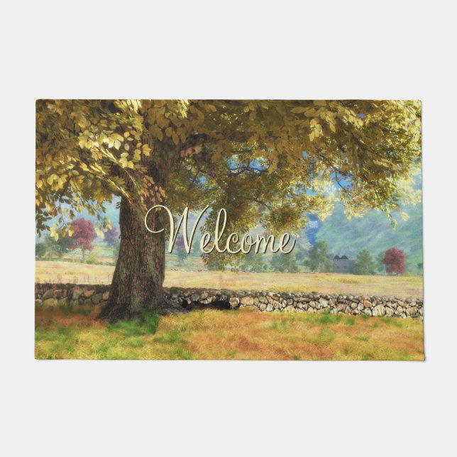 Phantasti: Unter der Buche Tree Doormat Fußmatte (Vorderseite)