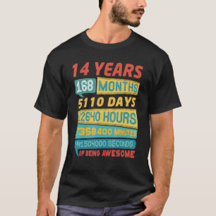 Phantastisch 14 Jahre alt Vintag 14. Geburtstag T-Shirt