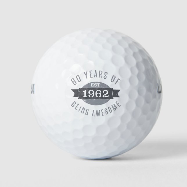 Phantastisch 1962 60. Geburtstag Golfball (Vorderseite)