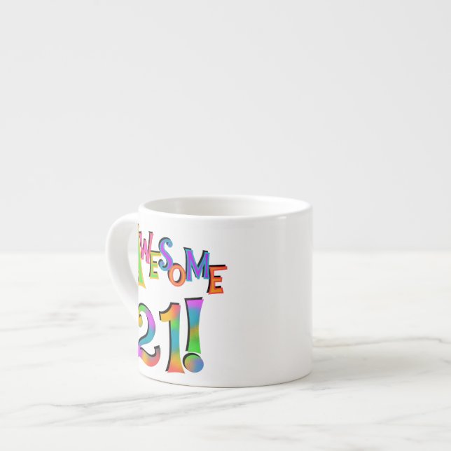 Phantastisch 21 T - Shirt und Geschenke zum Geburt Espressotasse (Vorderseite Links)