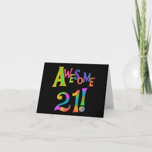 Phantastisch 21 T - Shirt und Geschenke zum Geburt Karte