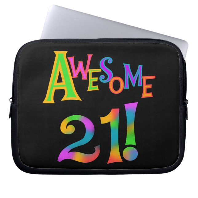 Phantastisch 21 T - Shirt und Geschenke zum Geburt Laptopschutzhülle (Vorderseite)