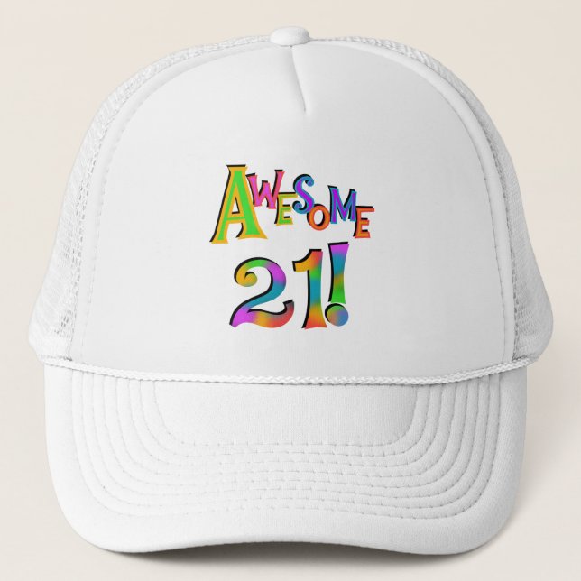 Phantastisch 21 T - Shirt und Geschenke zum Geburt Truckerkappe (Vorderseite)
