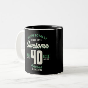 Phantastisch 40 Jahre Zweifarbige Tasse