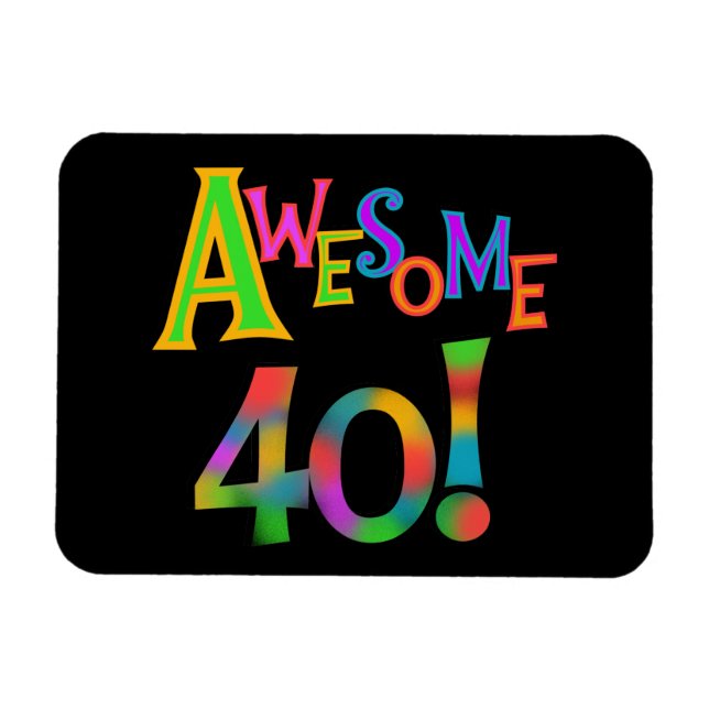 Phantastisch 40 T - Shirt und Geschenke zum Geburt Magnet (Horizontal)