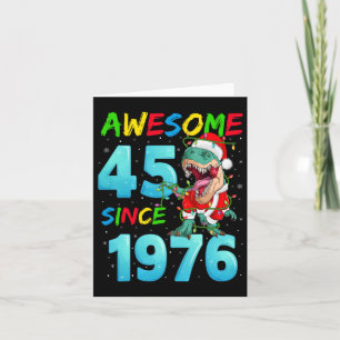 Phantastisch 45 Seit 1976 Dinosaurier 45. Geburtst Karte