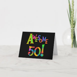 Phantastisch 50 T - Shirt und Geschenke zum Geburt Karte