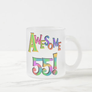 Phantastisch 55 Geburtstagsgeschenke und T - Shirt Mattglastasse