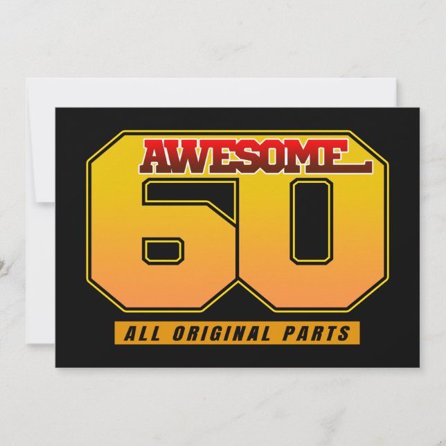 Phantastisch 60 Alle Originalteile Einladung (Vorderseite)