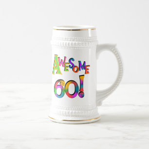 Phantastisch 60 T - Shirt und Geschenke zum Geburt Bierglas