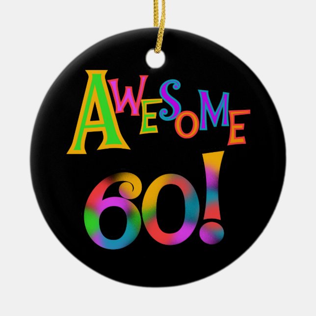 Phantastisch 60 T - Shirt und Geschenke zum Geburt Keramikornament (Vorne)