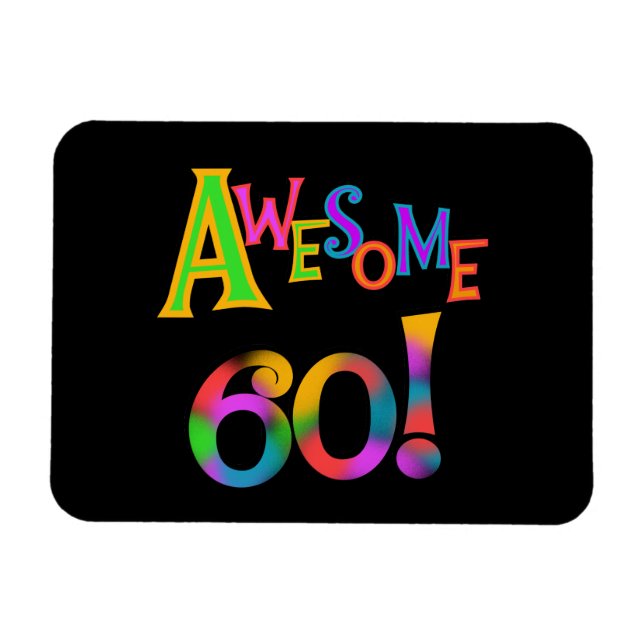 Phantastisch 60 T - Shirt und Geschenke zum Geburt Magnet (Horizontal)