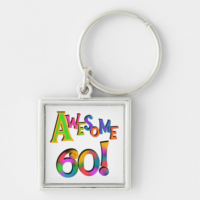 Phantastisch 60 T - Shirt und Geschenke zum Geburt Schlüsselanhänger (Vorne)