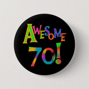 Phantastisch 70 T - Shirt und Geschenke zum Geburt Button