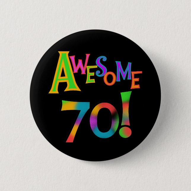 Phantastisch 70 T - Shirt und Geschenke zum Geburt Button (Vorderseite)
