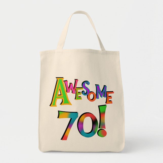 Phantastisch 70 T - Shirt und Geschenke zum Geburt Tragetasche (Vorne)