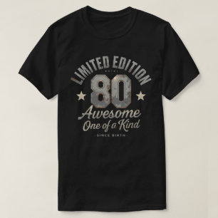 Phantastisch 80 seit der Geburt Retro Geburtstag T T-Shirt
