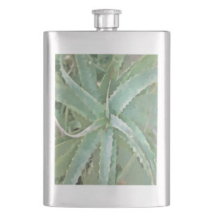 Phantastisch Aloe Vera Akrylic Art Flachmann