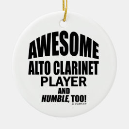 Phantastisch Alto Klarinettenspieler Keramik Ornament