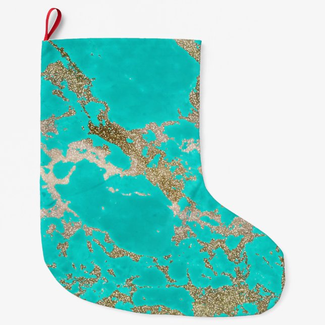 Phantastisch angesagtes modernes Imitat mit Goldmo Großer Weihnachtsstrumpf (Vorderseite)
