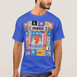 Phantastisch Aquarius Funny Retro Zodiac Sign Gebu T-Shirt