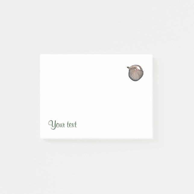 Phantastisch Armadillo Post-it Klebezettel (Vorderseite)