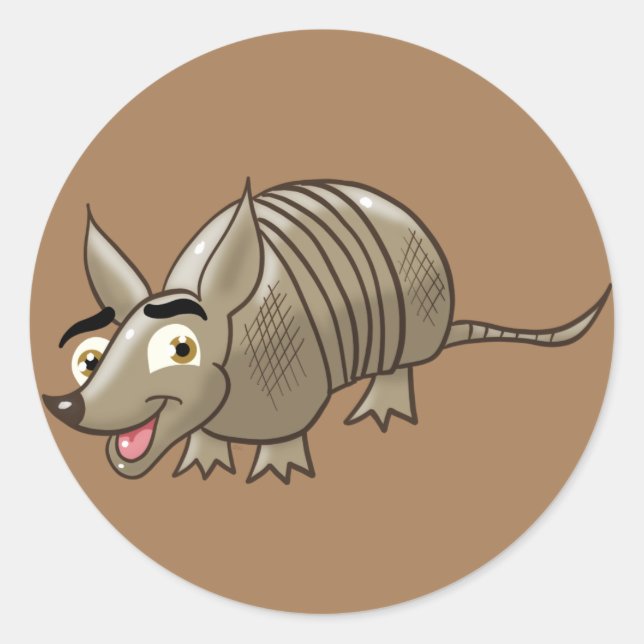 Phantastisch Armadillo Runder Aufkleber (Vorderseite)