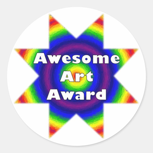 Phantastisch Art Award Runder Aufkleber (Vorderseite)