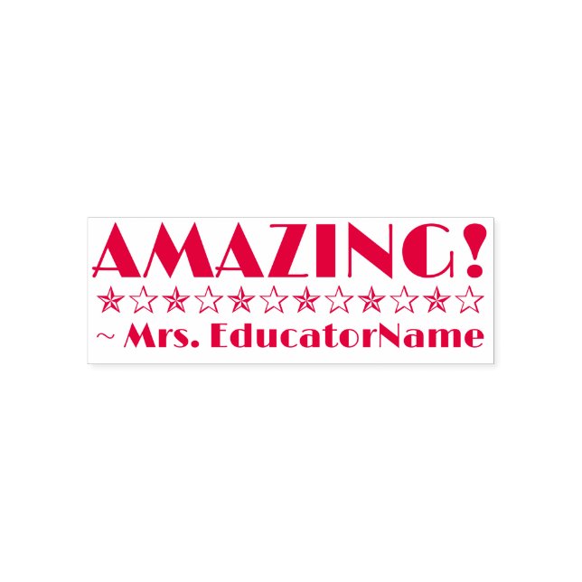 "PHANTASTISCH!" + Assistenzname Rubber-Briefmarke Permastempel (Design)