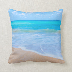 Phantastisch Beach Tropical Scene Foto Kissen