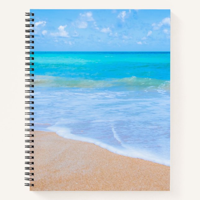 Phantastisch Beach Tropical Scene Foto Notizbuch (Vorderseite)