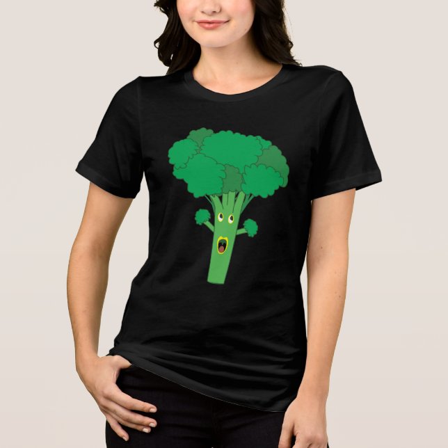 Phantastisch Broccoli Funny Gemüse Tri-Blend Shirt (Vorderseite)
