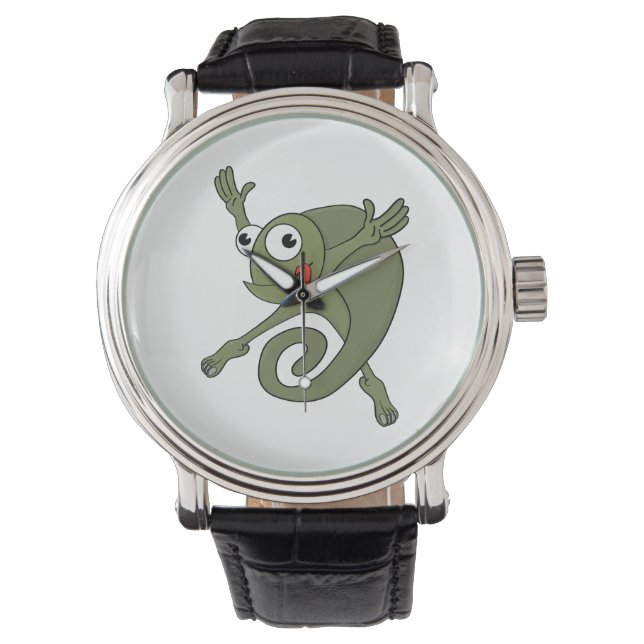Phantastisch Chameleon Armbanduhr (Vorderseite)
