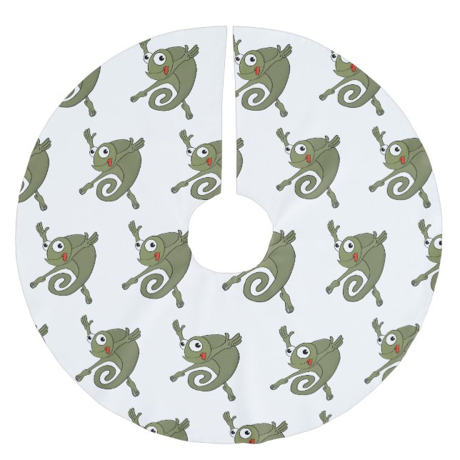 Phantastisch Chameleon Polyester Weihnachtsbaumdecke (Vorderseite)