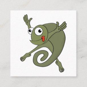 Phantastisch Chameleon Quadratische Visitenkarte