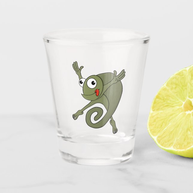 Phantastisch Chameleon Schnapsglas (Vorderseite)