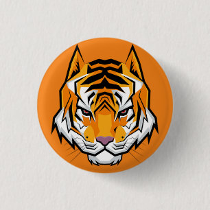 Phantastisch Cool Perfect Orange Tiger Button