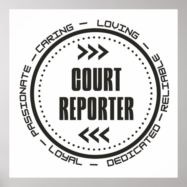 Phantastisch Court Reporter Poster (Vorne)