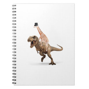 Phantastisch Crazy Giraffe Top Hat T-Rex - Mens_Wo Notizblock