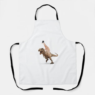 Phantastisch Crazy Giraffe Top Hat T-Rex - Mens_Wo Schürze