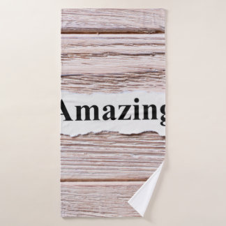 PHANTASTISCH des Wortes auf dem Papier. Konzept. A Badehandtuch