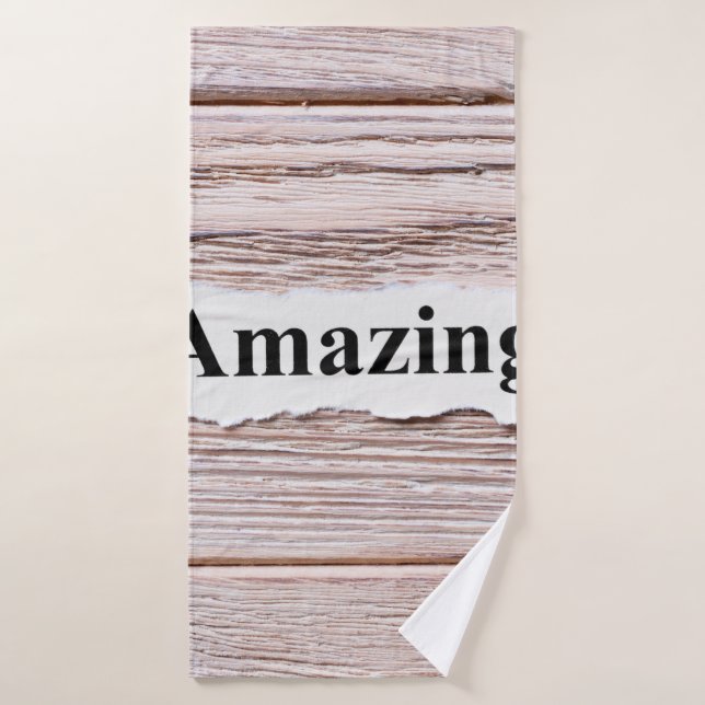 PHANTASTISCH des Wortes auf dem Papier. Konzept. A Badehandtuch (Badehandtuch)
