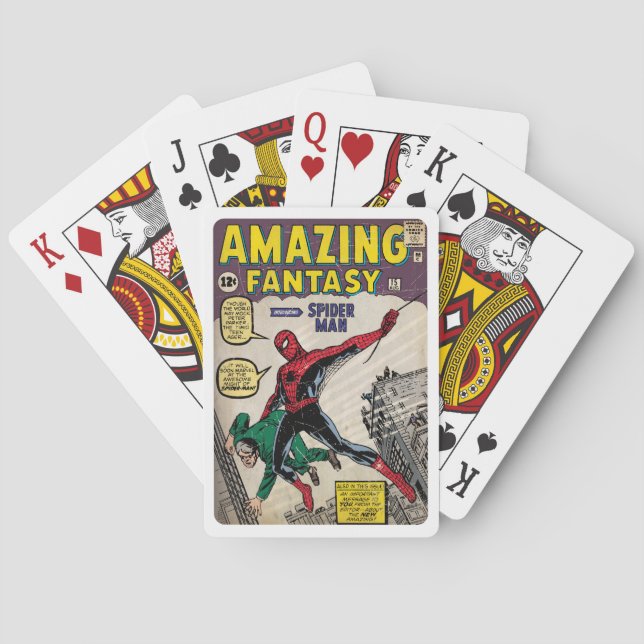 Phantastisch Fantasy Spider-Man Comic Cover Spielkarten (Rückseite)