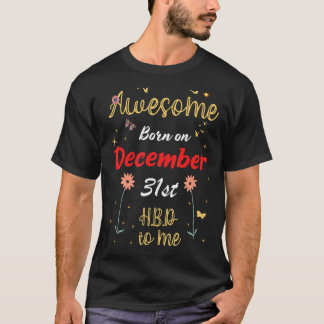 Phantastisch Geboren am 31. Dezember Niedliche Blu T-Shirt
