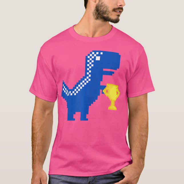 Phantastisch Gewinner Dinosaur Champion Trophy T-R T-Shirt (Vorderseite)