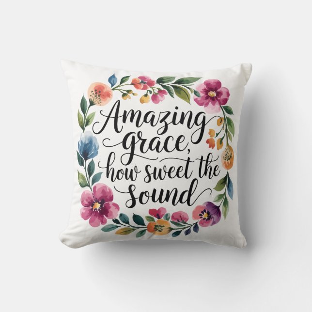 Phantastisch Grace floral Kissen (Vorderseite)