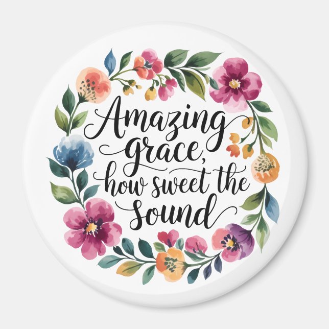 Phantastisch Grace floral Magnet (Vorne)