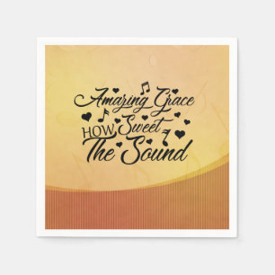Phantastisch Grace How Sweet the Sound Hymne Serviette