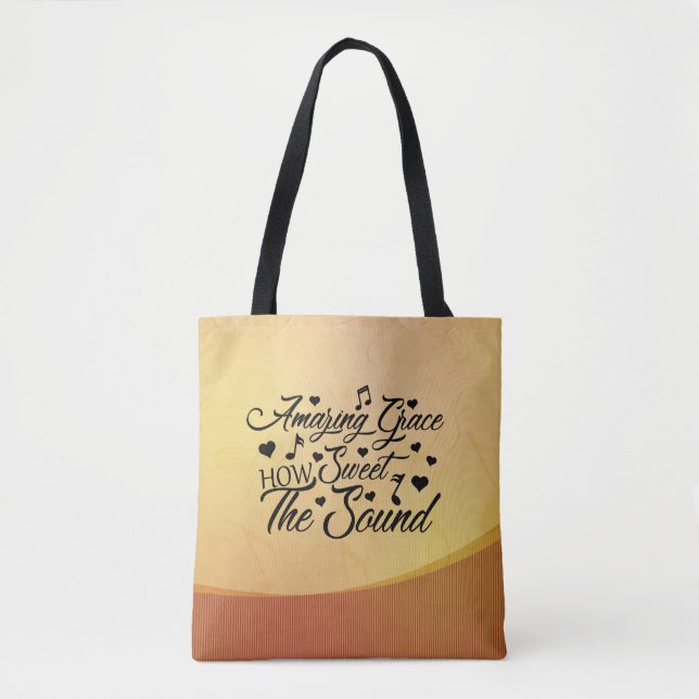 Phantastisch Grace How Sweet the Sound Hymne Tasche (Vorderseite)